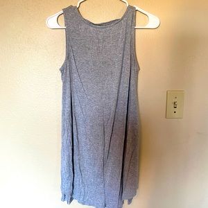 Long open back tank top